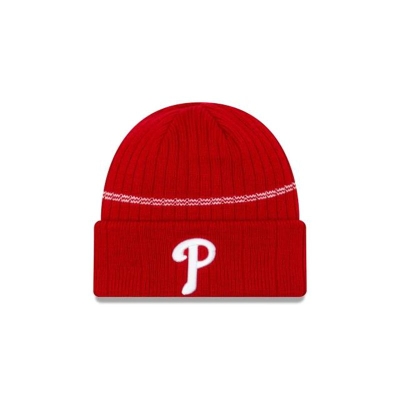 Philadelphia Phillies Gorra | New Era MLB Sport Knit Beanie Mexico - Rojos